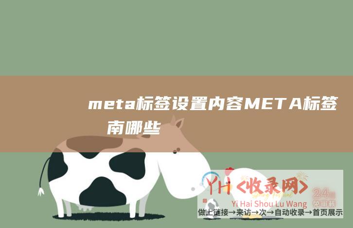 meta标签设置内容 (META标签指南-哪些meta标签该用哪些不该用)