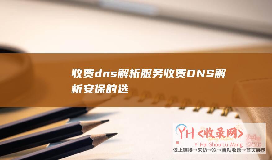 收费dns解析服务收费DNS解析安保的选