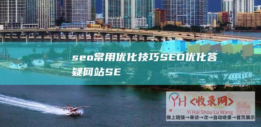 seo常用优化技巧SEO优化答疑网站SE