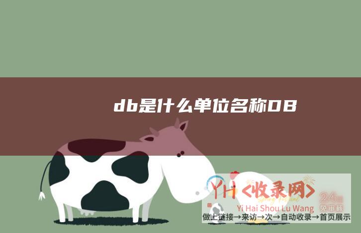 db是什么单位名称 (DB)