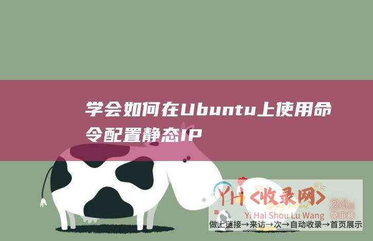 学会如何在Ubuntu上使用命令配置静态IP地址 (学会如何在餐桌上表现得体英文)