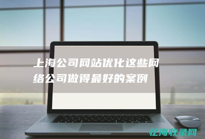 上海公司网站优化这些网络公司做得最好的案例