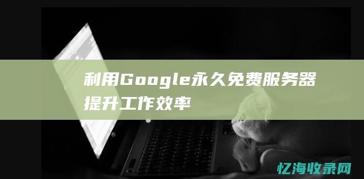 利用Google永久免费服务器提升工作效率：专家指南 (利用google的高级搜索,可以做到)