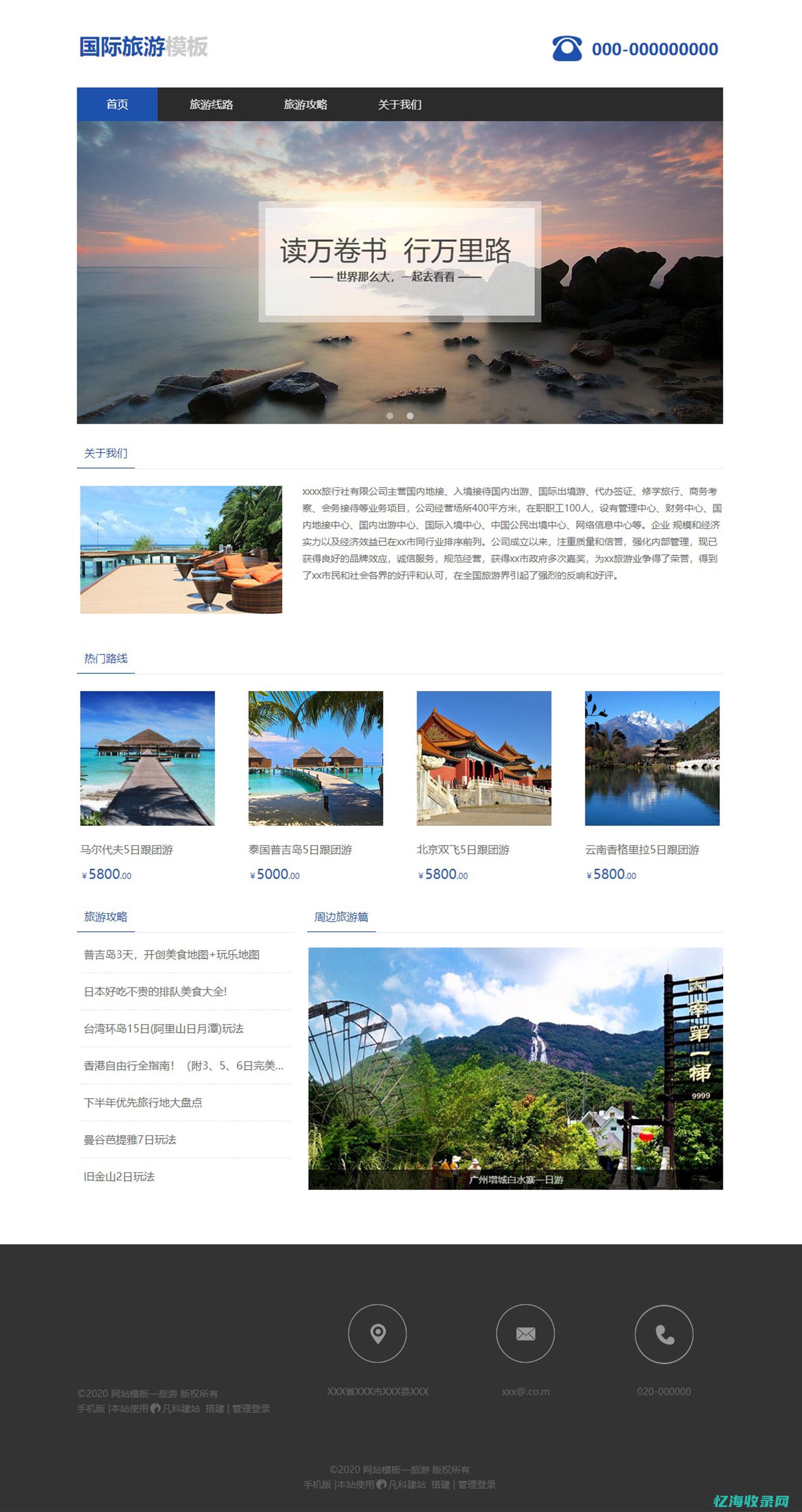 旅游布局类型有
