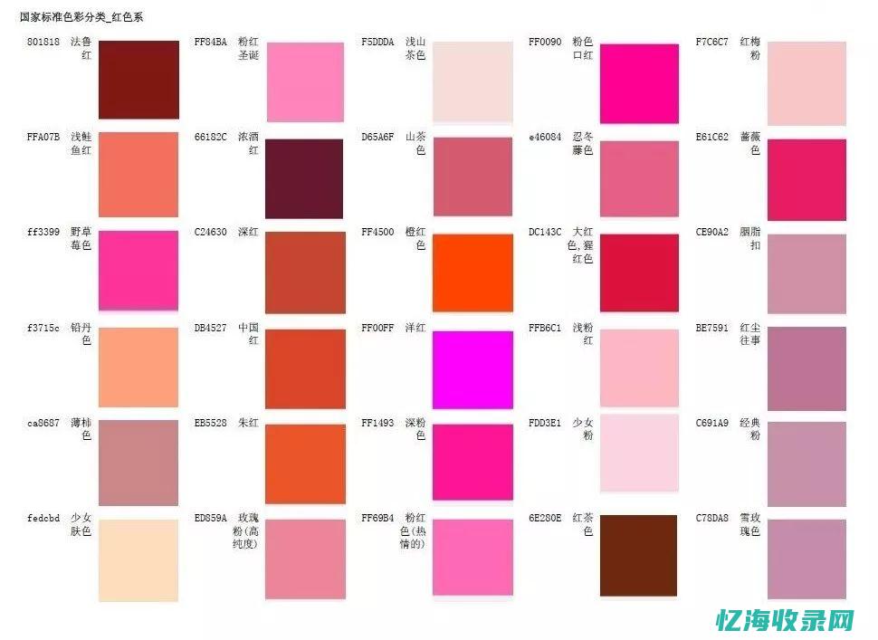 红色有什么色系