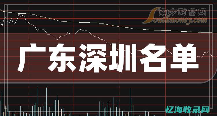 深圳好的上市公司有哪些