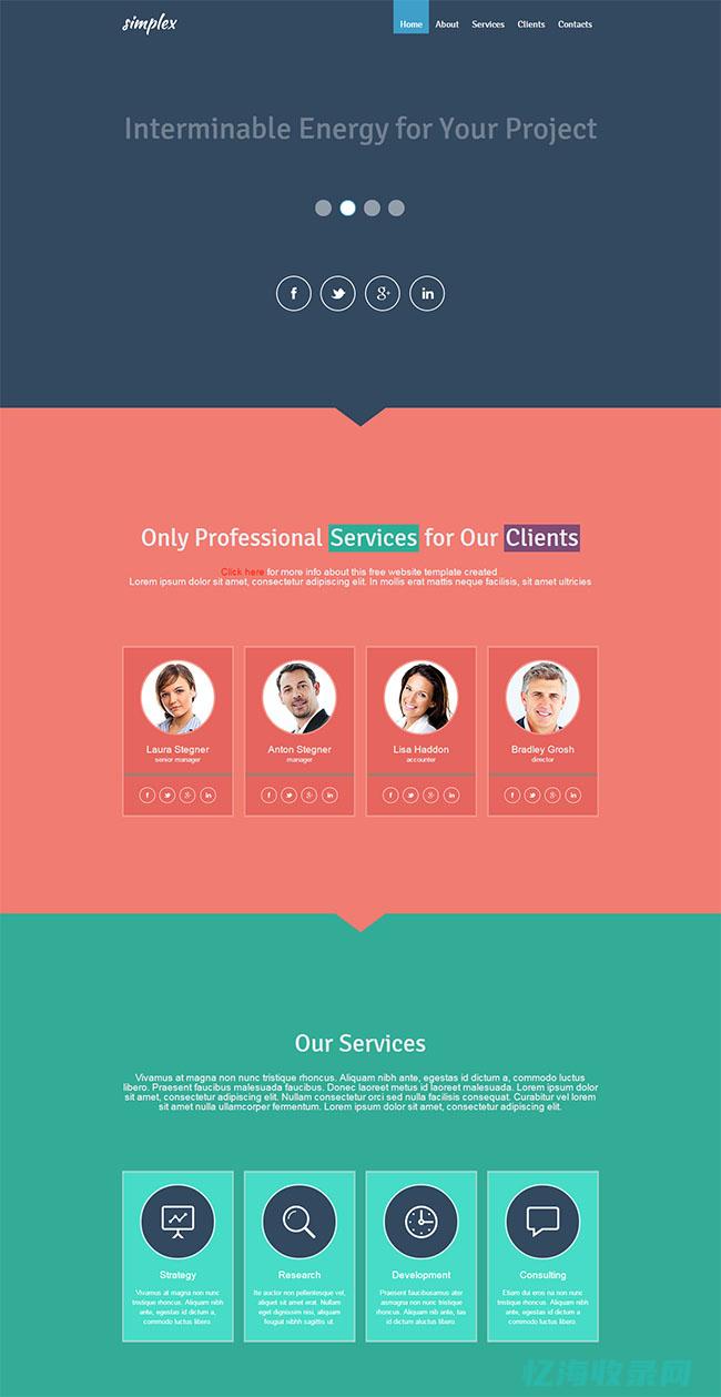 单页网站是什么样子的