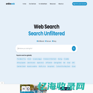 Internets Leading Alternative Web Search Engine - Entireweb