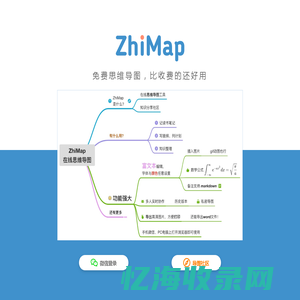 ZhiMap - 在线思维导图、电脑与手机微信里都能作图